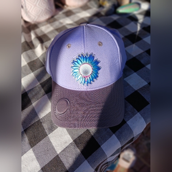 Bonk Golf Headwear. Velvet Hammer. Bill Magnet for Ball Marker. Purple/ Grey - Picture 1 of 8